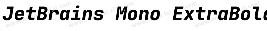 JetBrains Mono ExtraBold字体转换